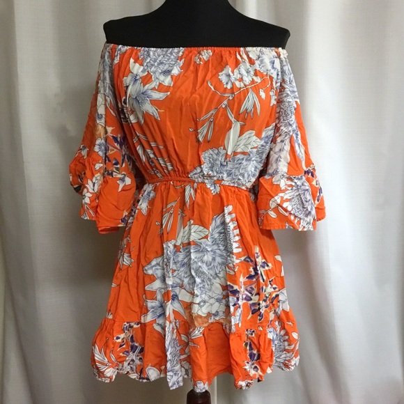 NLW Current Fashions Dresses & Skirts - Floral Ruffle Dress